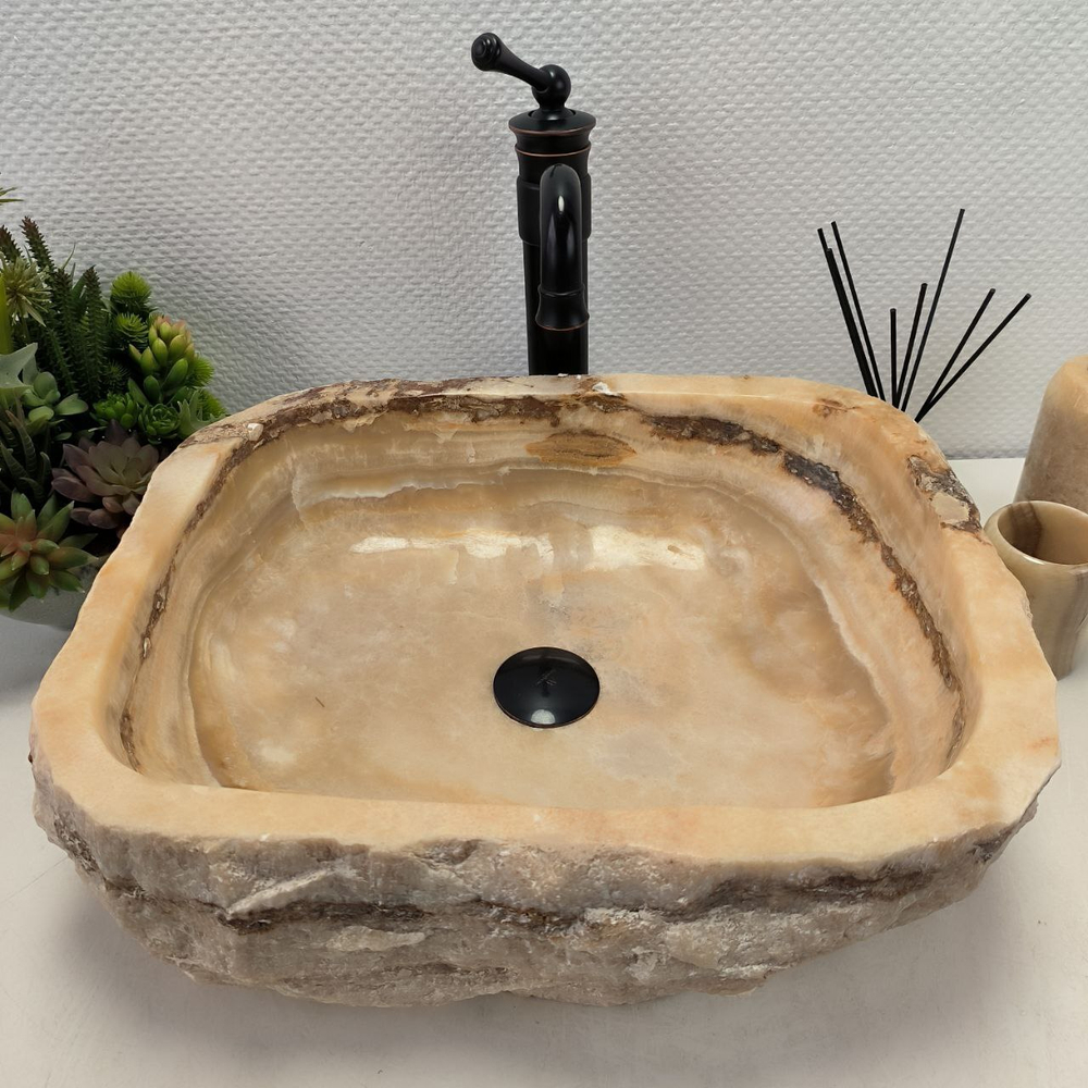 Раковина из оникса Erozy Yellow EO-62298 49*40*15 0099