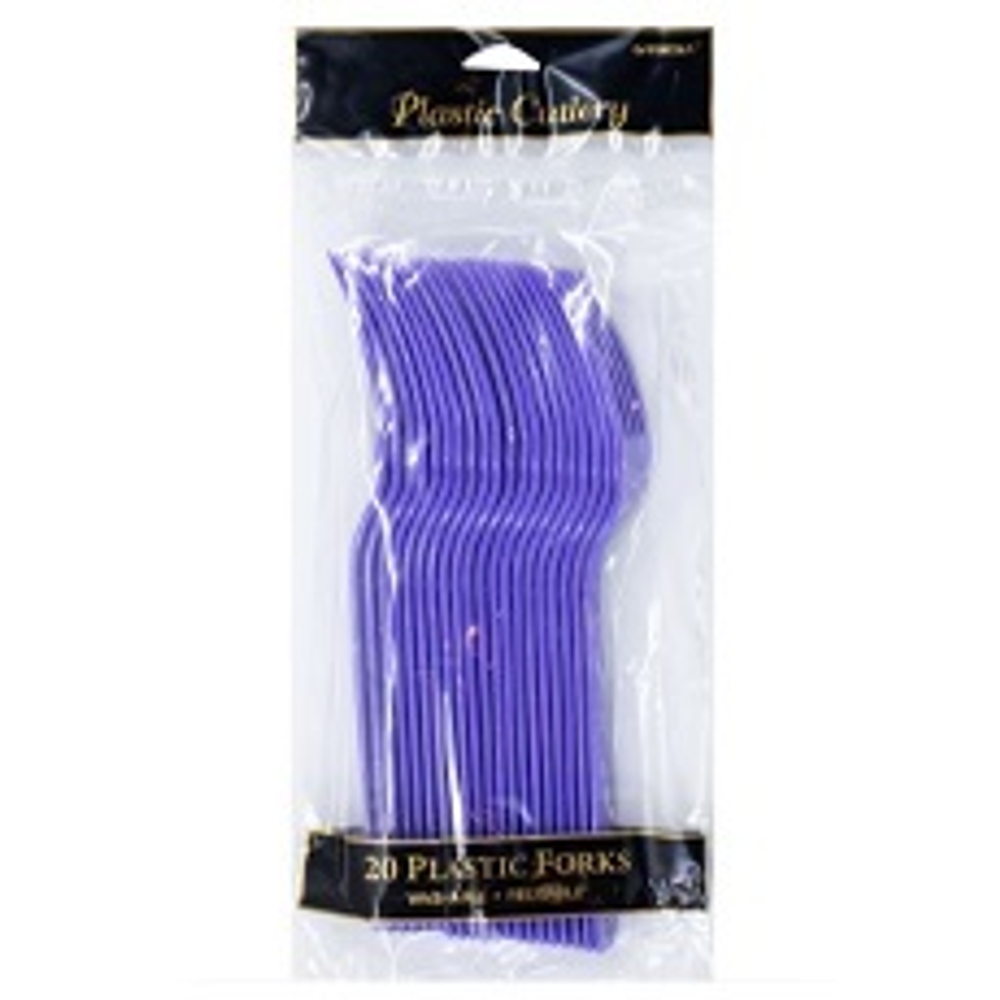 Вилка пласт New Purple 20шт