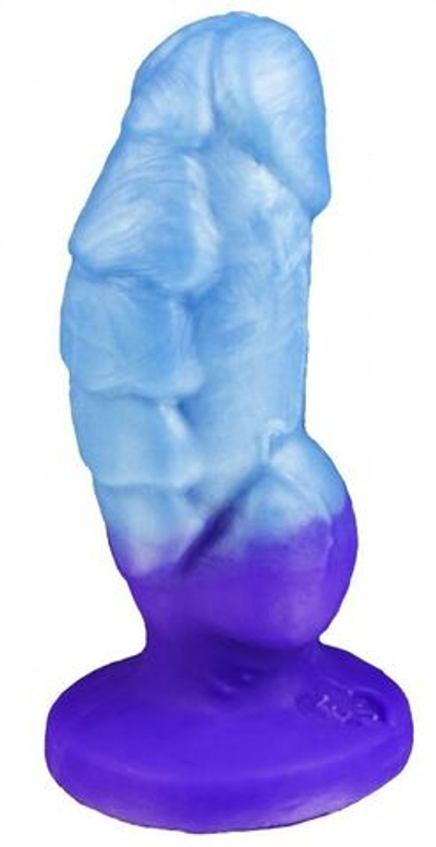 Голубой фаллоимитатор Мартин small - 21,5 см.