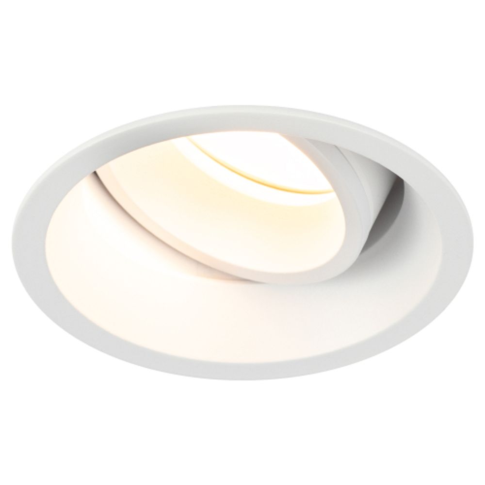 Светильник встраиваемый алюминиевый ЭРА KL98 WH под лампу MR16 GU5.3 белый | Алюминиевые встраиваемые светильники