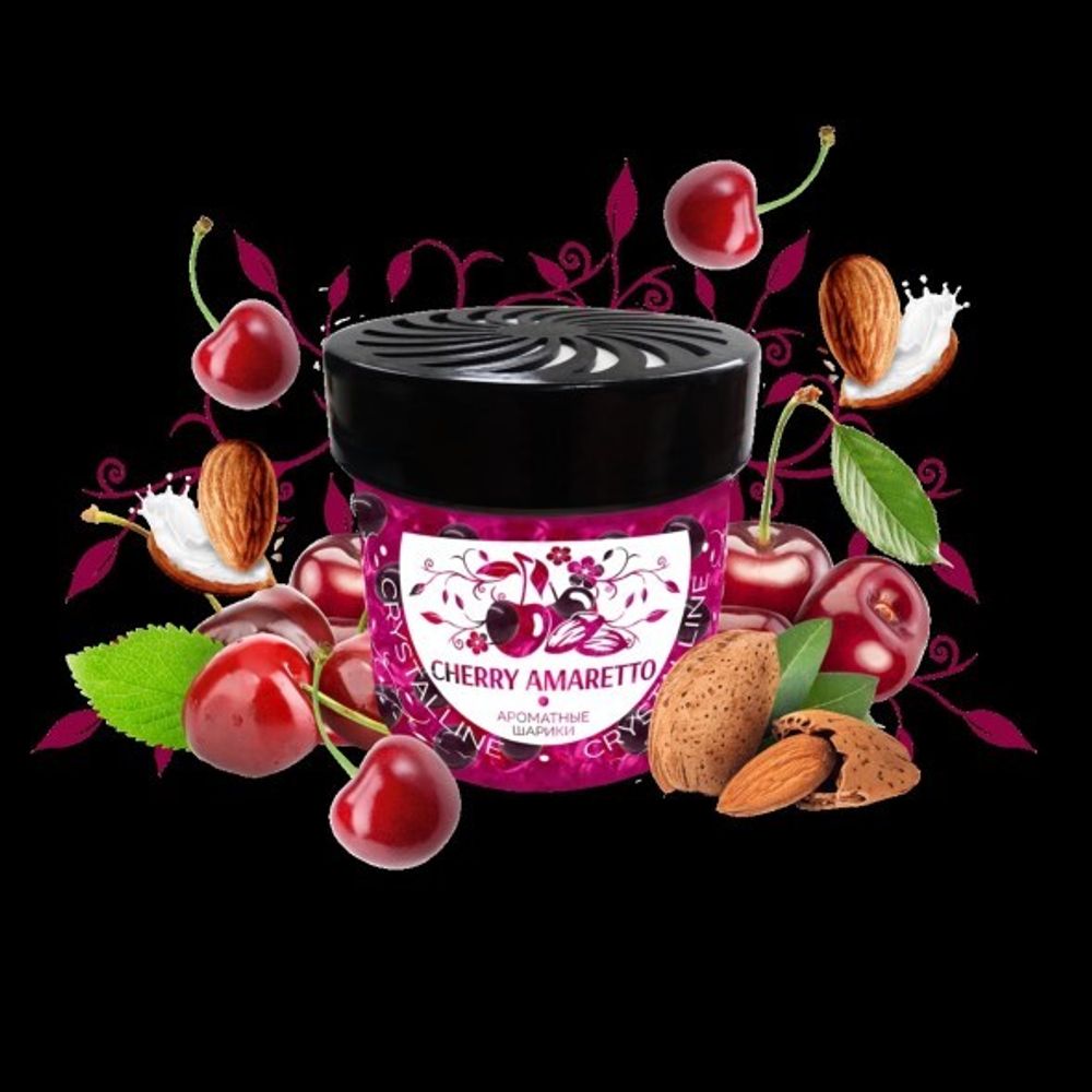 Ароматизатор на панель с гелевыми шариками  Crystalline  Cherry Amaretto (FOUETTE)