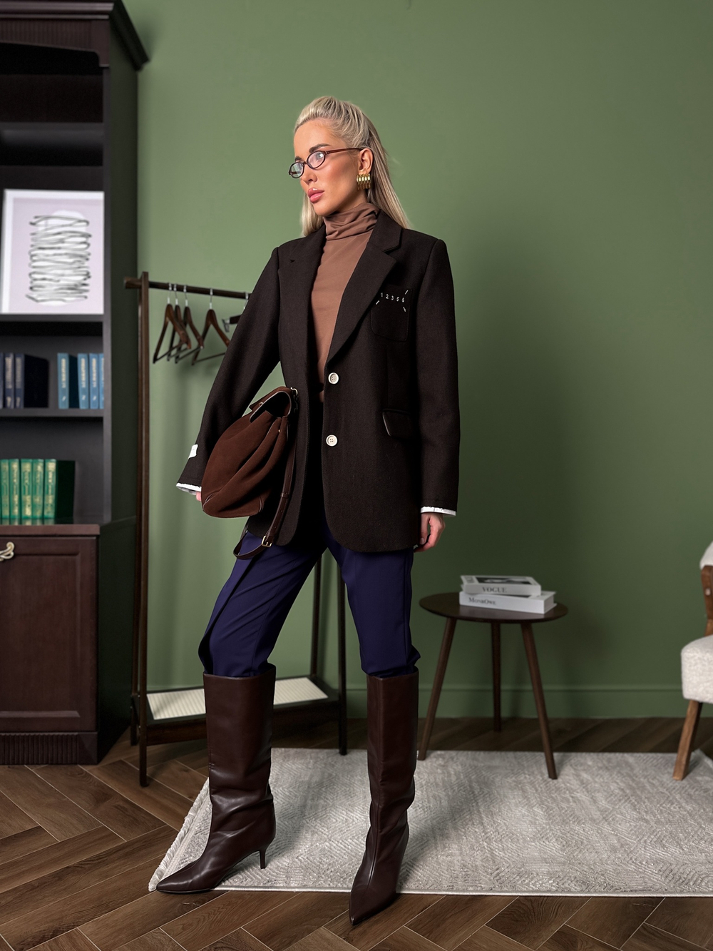 Брюки сигареты с запахом