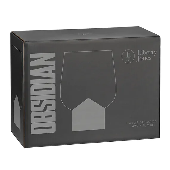 Набор бокалов obsidian, 490 мл, 2 шт.