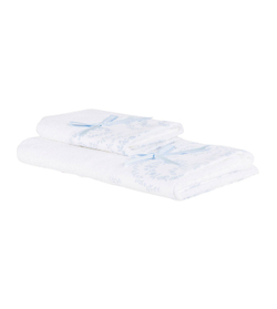 Набор полотенец 2 шт Old Florence Флери голубой Италия