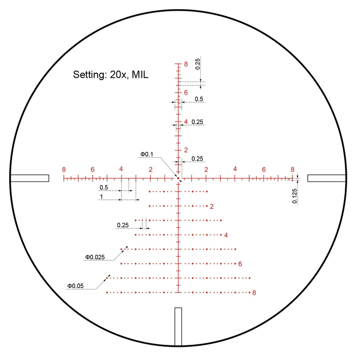 Прицел Vector Optics Continental X8 4-32x56 Tactical ED, сетка VCT-20A (SCOL-T51)