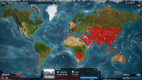 Plague Inc. - Графика в игре выполнена в реалистичном стиле, что добавляет атмосферности и реализма игровому процессу.