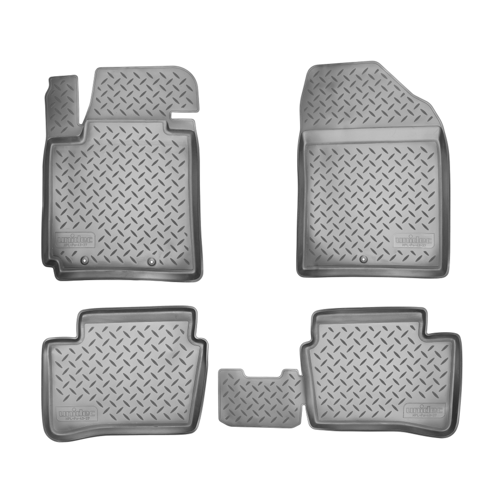 Ковры в салон Norplast/Unidec для Kia Picanto в кузове TA (2011-), Черный, арт.NPL-Po-43-27