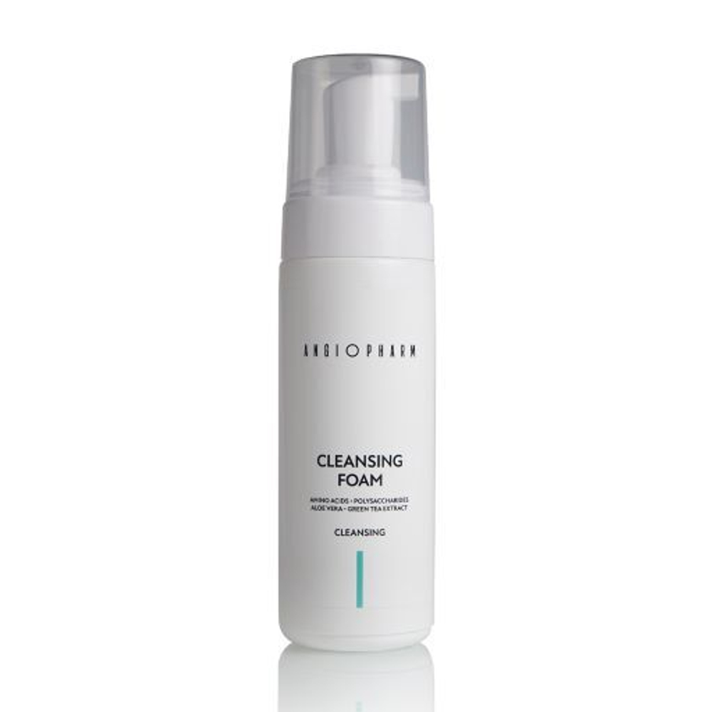ANGIOPHARM ОЧИЩАЮЩАЯ ПЕНКА С АМИНОКИСЛОТАМИ, 160 мл. | CLEANSING FOAM