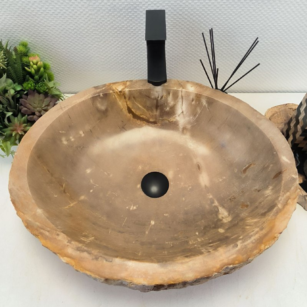 Раковина из окаменелого дерева OD-62501 58*47*15