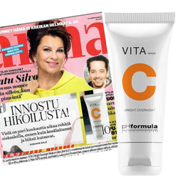 PHformula VITA C Bright Overnight Mask - Осветляющая ночная маска с витамином С