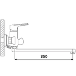 Смеситель для ванны Oute T206 T20623