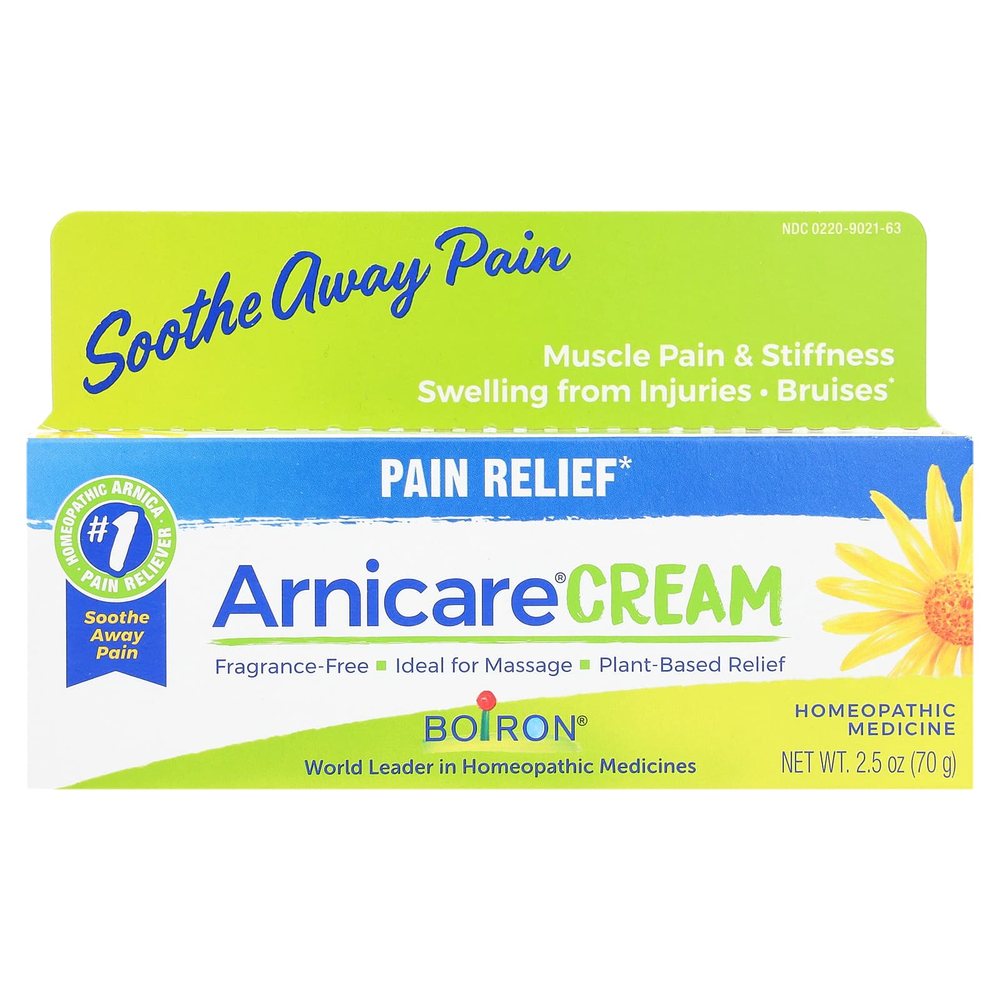 Boiron, Arnicare, обезболивающий крем, без отдушек, 70 г (2,5 унции)