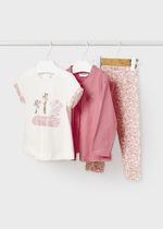 кардиган с футболкой и леггинсами