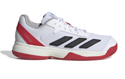 Детские теннисные кроссовки Adidas Courtflash K - White