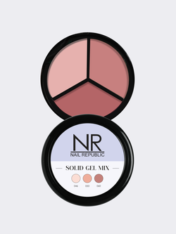 NR Solid Gel Mix Твердые гель-лаки Palette 20 (046, 053, 060), 3х5гр