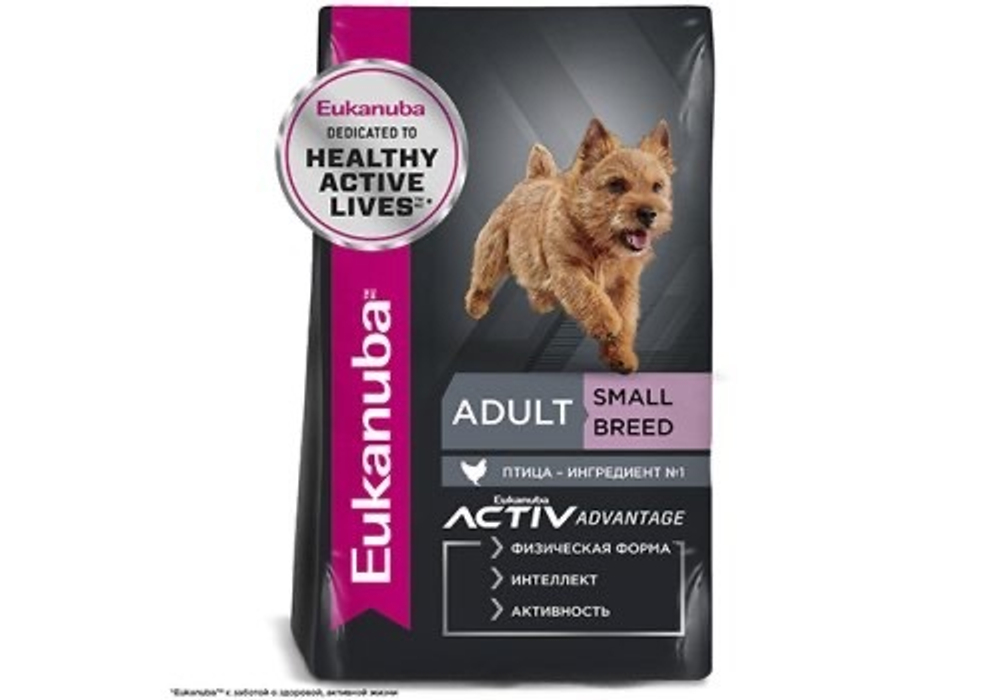 EUK сухой корм для собак мелких пород с курицей 800гр (Eukanuba)