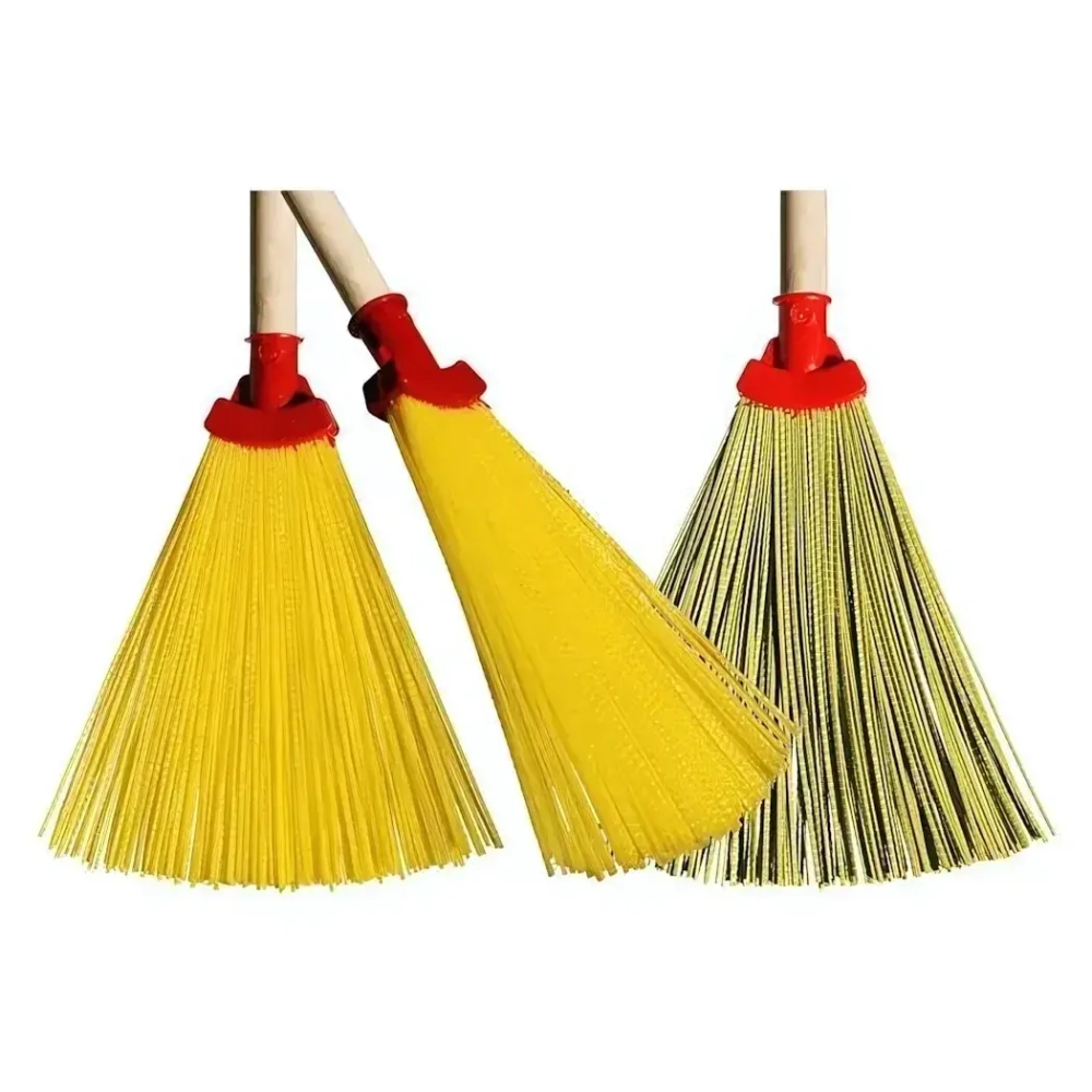 Метла пластиковая синтетическая №2 веерная