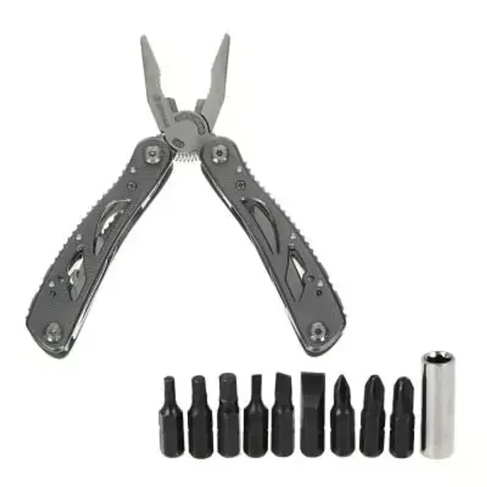 Инструмент ЕРМАК многофункциональный 11 функций 9 насадок на отвертку+адаптер 16.5см