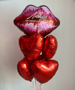 Воздушные шары губы с любовью №2683