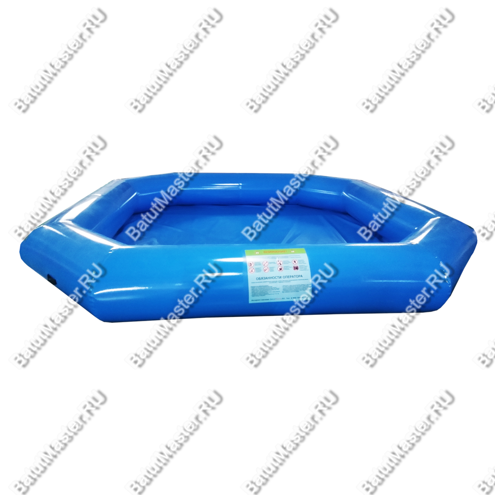 Надувной бассейн «Одноцветный» 4*4*0,5 м