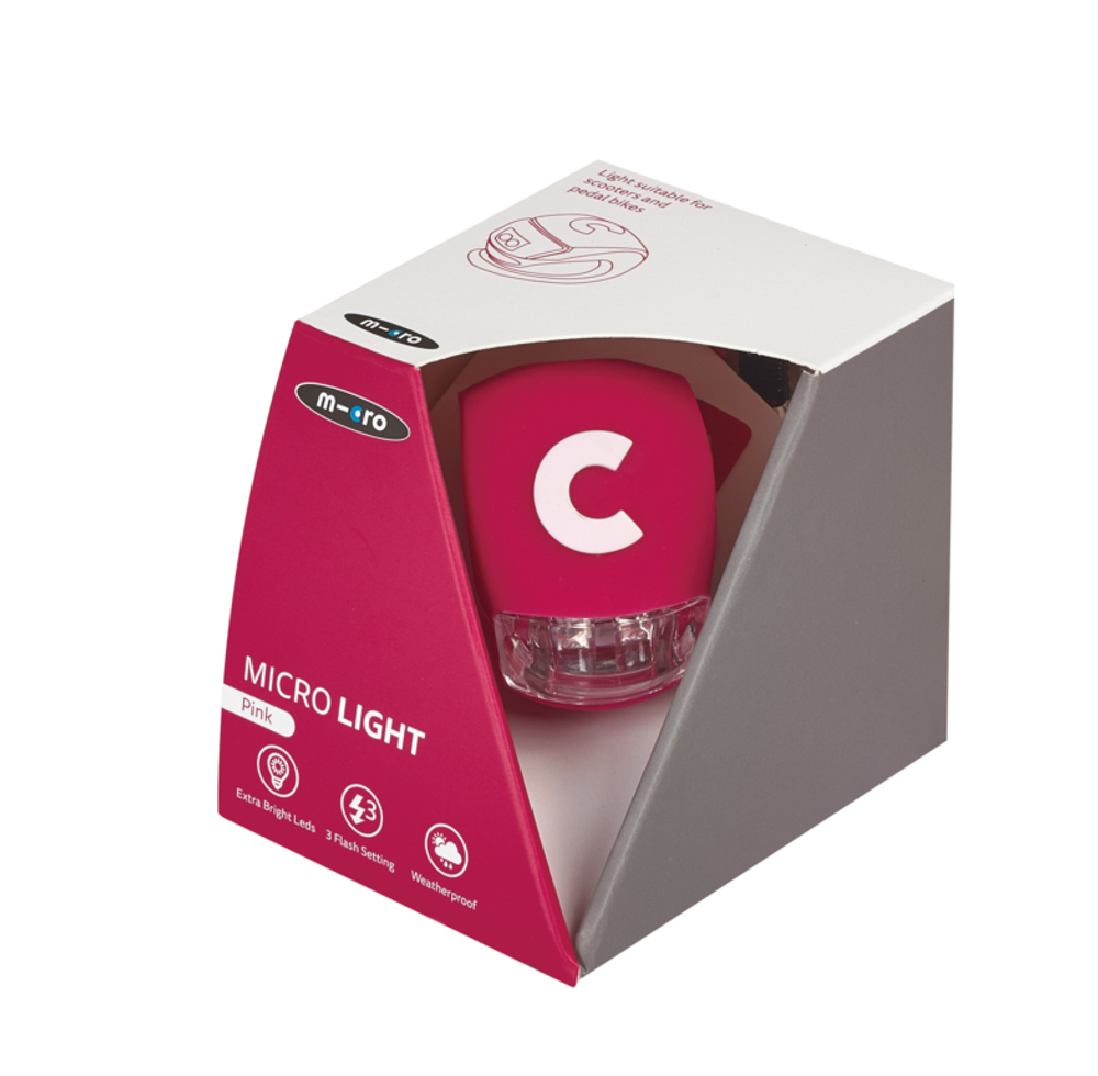 Фонарик Micro Deluxe - розовый BOX