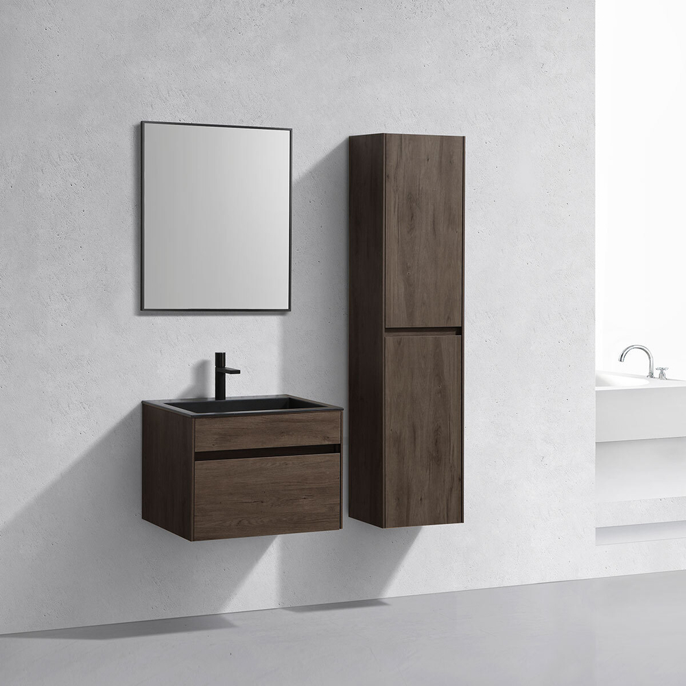 База под раковину Chiara 600 подвесная, 1 выкатной ящик soft-close, R.Oak