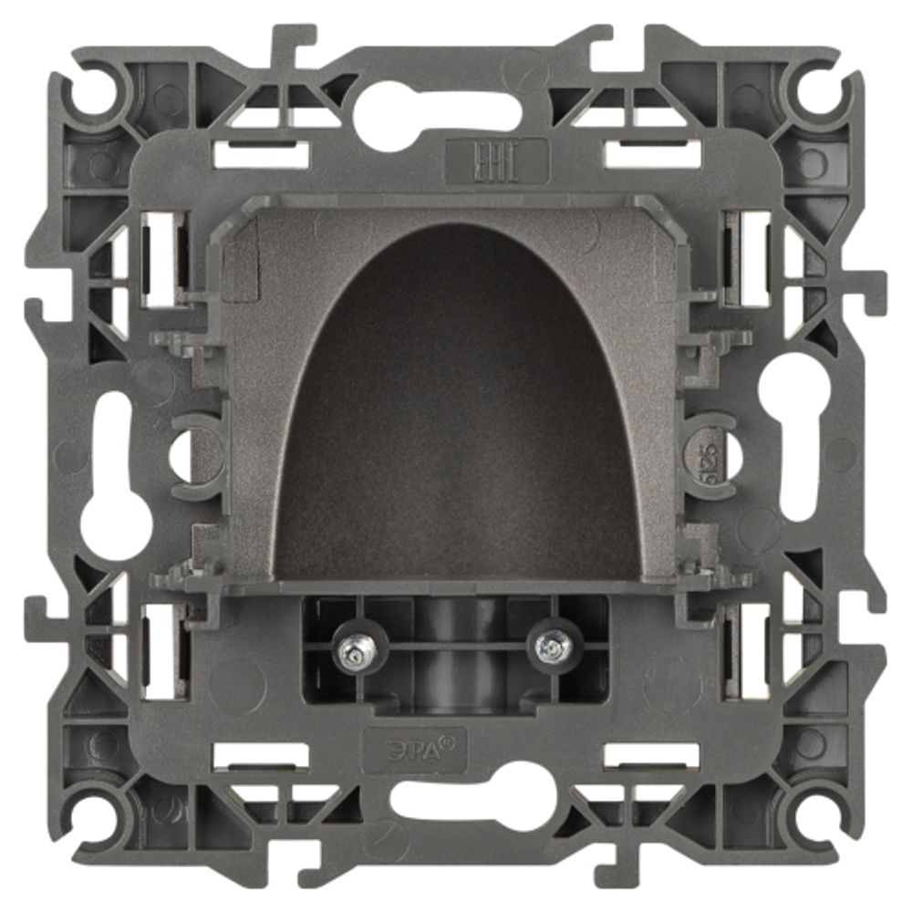 Вывод кабеля ЭРА Серия 12 12-6003-16 , титан | ЭРА 12 Титан