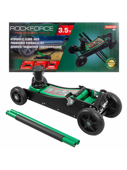 Домкрат подкатной гидравлический 3.5т (h min 155мм, h max 710мм) RockForce RF-T830018Z MT