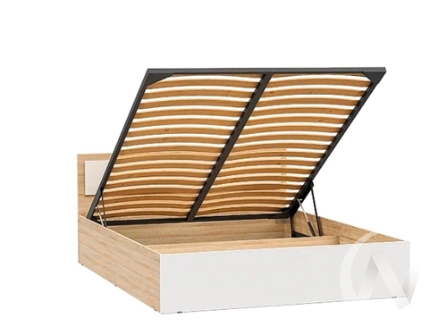 Кровать с подъемным механизмом 1;6м Спальня Мартина (сонома/белый)