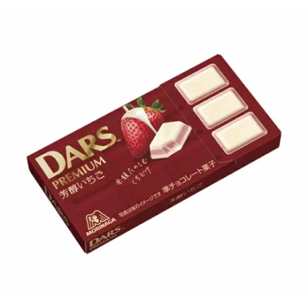 Шоколад DARS Premium "Ароматная клубника" 12шт, Morinaga 46г