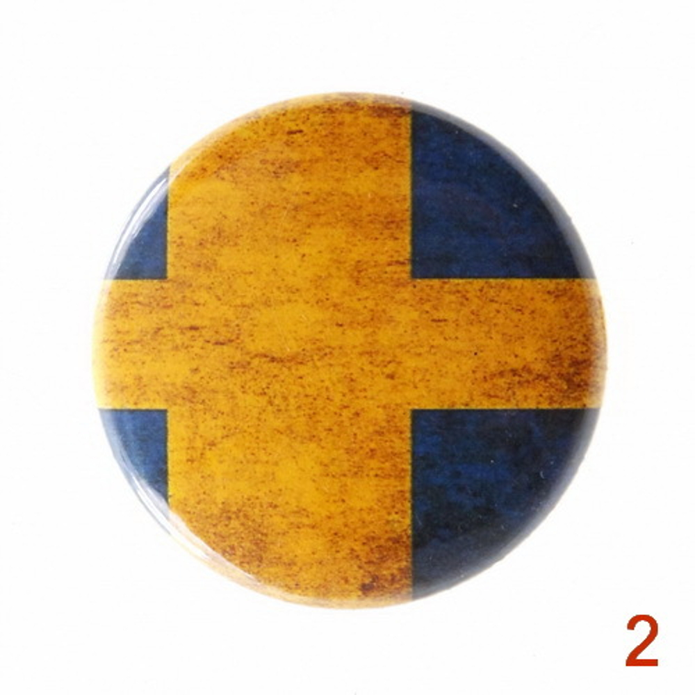 Значок Флаг Швеции 36 мм