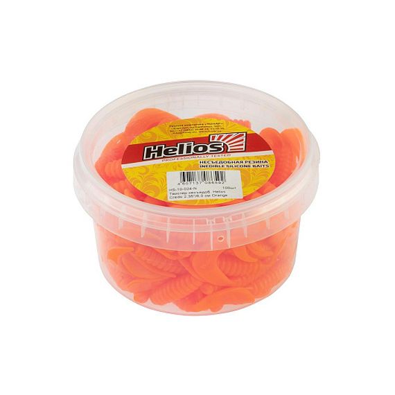 Твистер Credo 2,35'/6,0 см Orange 7шт. (HS-10-024) Helios