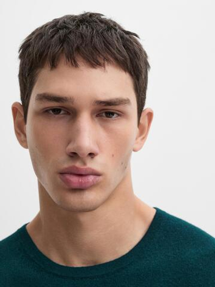 Massimo Dutti СВИТЕР ИЗ СМЕСОВОЙ ШЕРСТИ, ТРАВЯНИСТО-ЗЕЛЕНЫЙ