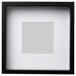 IKEA SANNAHED  (ИКЕА САННАХЕД)  -  Рамка, черная, 25x25 см