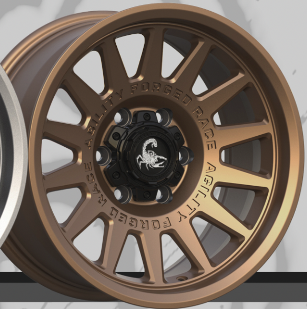 Диск колесный, кованый UT720S R17 8,0 ET0 AGILITY FORCE Matte Bronze