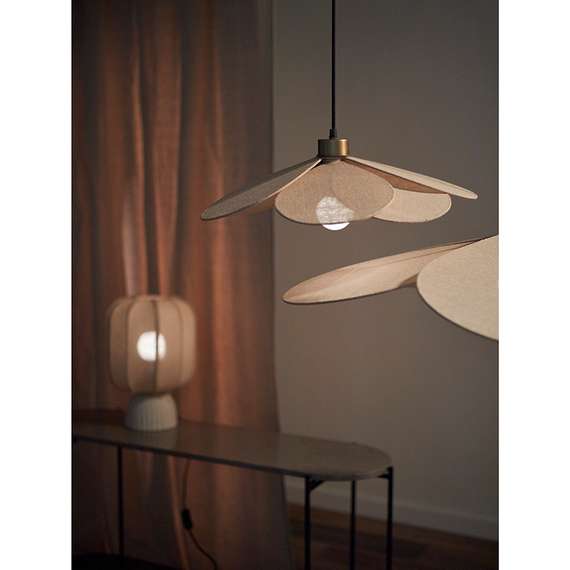 Светильник подвесной kamille, D46 см, бежевый