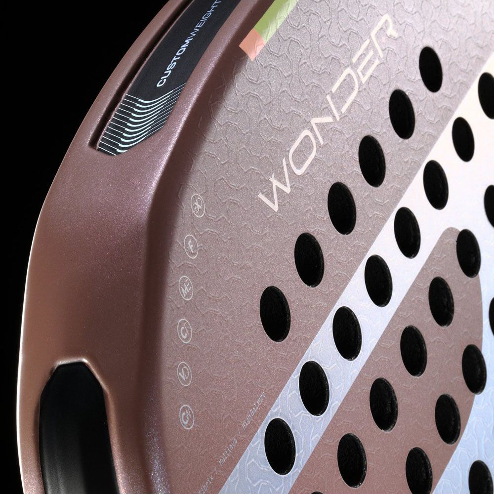 Ракетка для падела BULLPADEL Wonder, 494407, для проф. и любителей, стекловолокно, капучино