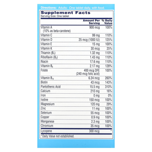 One-A-Day, Полный мультивитамин для мужчин, 100 таблеток