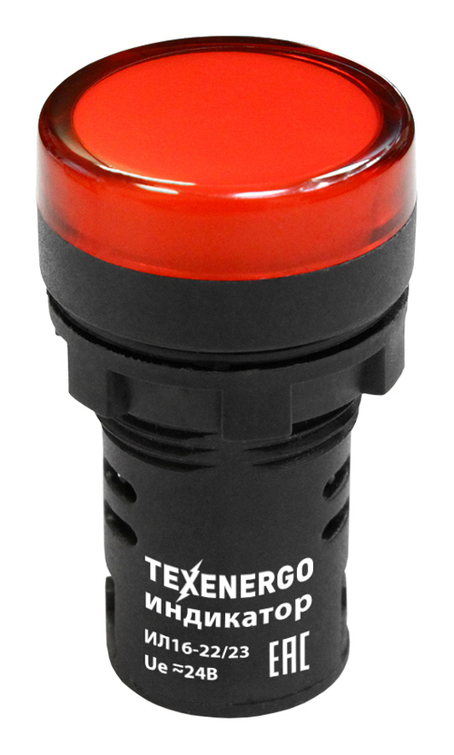 Арматура светосигнальная ИЛ16-22/23DS(LED) 24В AC/DC d22 красная Texenergo