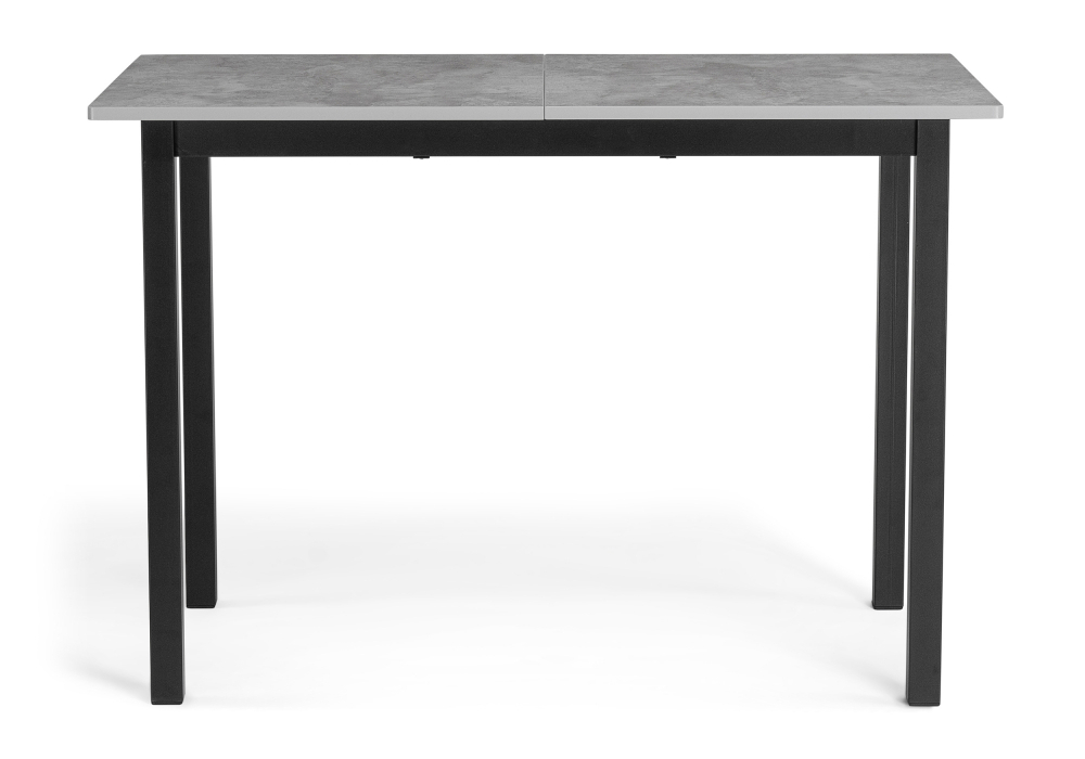 Стол деревянный Woodville Аркон 110(130)х68х75 бетон, черный, ножки черные