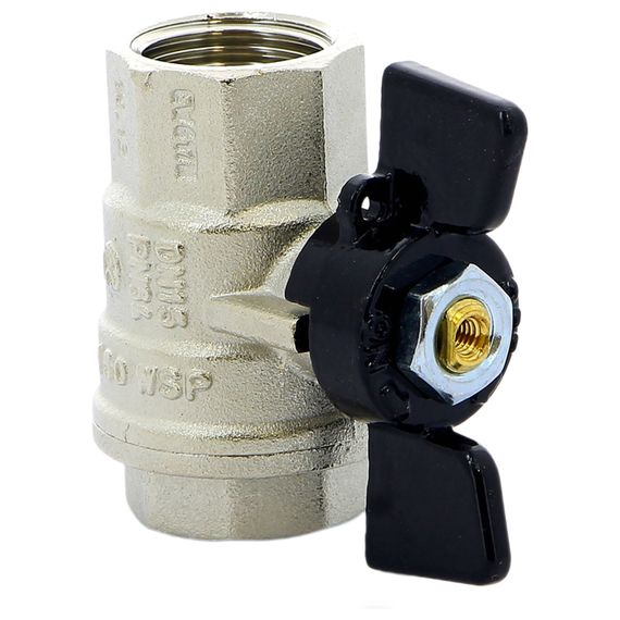 Кран BUGATTI ВВ 1/2 бабочка OREGON серия 302, полный проход купить в Москве и Московской области по низкой цене с доставкой по России — (2) Кран BUGATTI ВВ 1/2 бабочка OREGON серия 302, полный проход — (2)