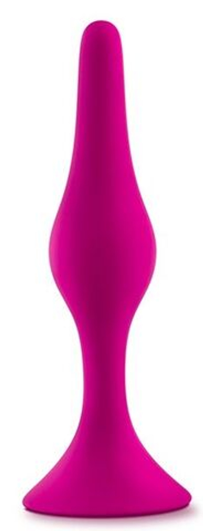 Розовая анальная пробка Beginner Plug Medium - 10,8 см. (Цвет: розовый)