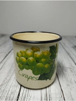 Кружка 0,4л с рис слоновая Виноград 40104-032/4