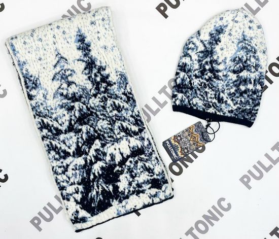 Комплект шарф и шапочка PULLTONIC - "Тайга"