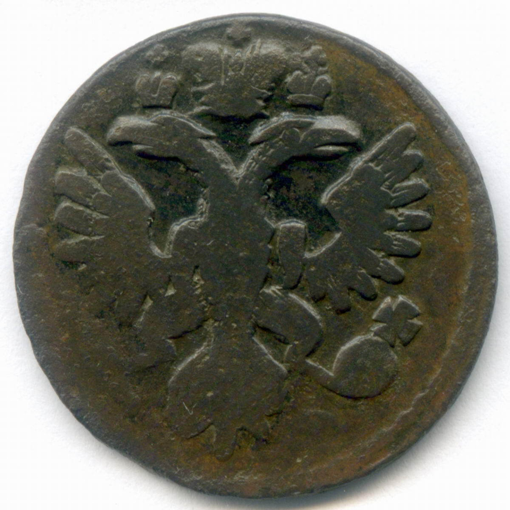 Денга 1736 год. F