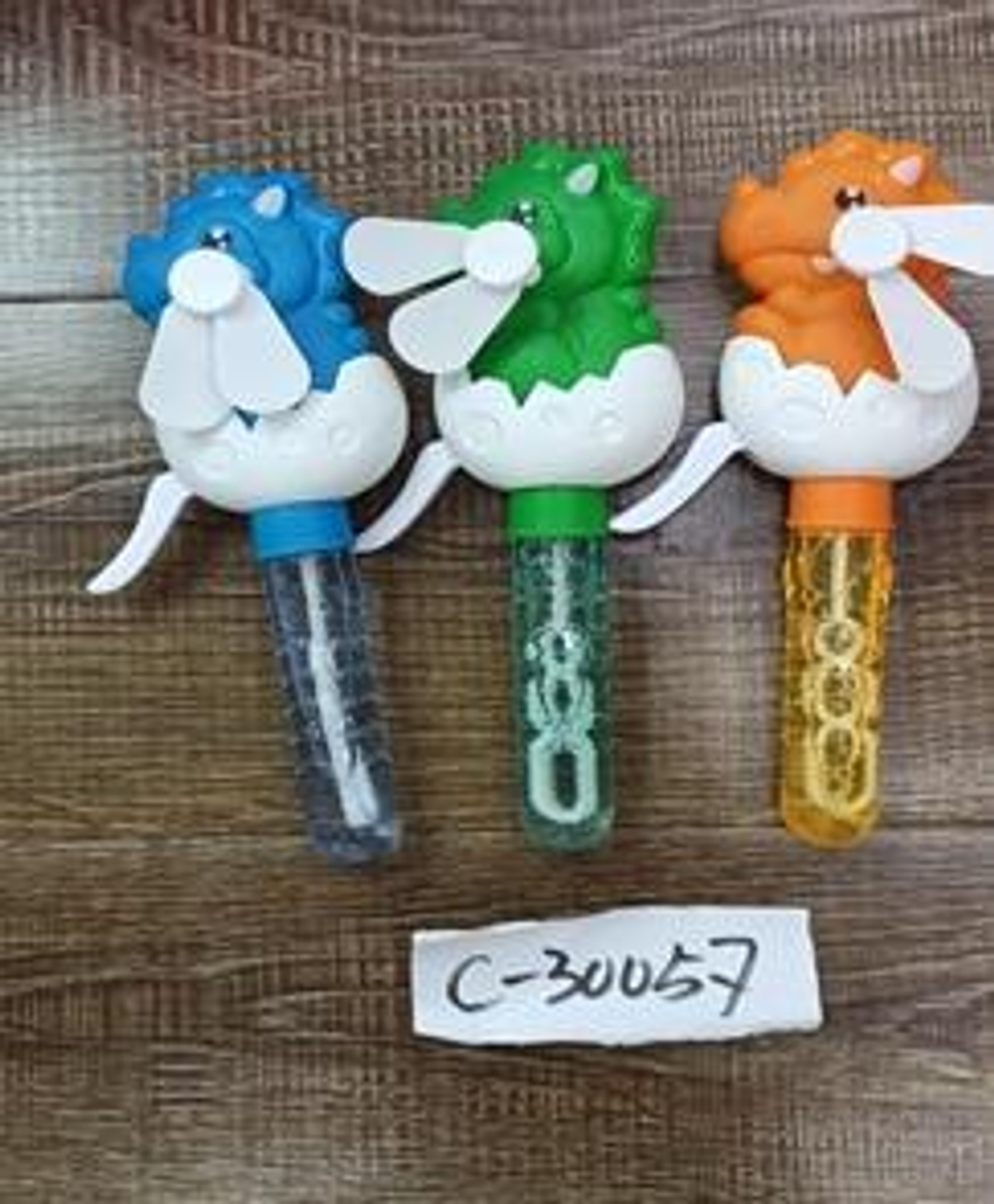 Мыльные пузыри Дракон с вентилятором, 22 см, 3 цвета миксоксе, с-30057