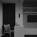 Подвесной светодиодный светильник Maytoni Orlo P085PL-12W4K-B