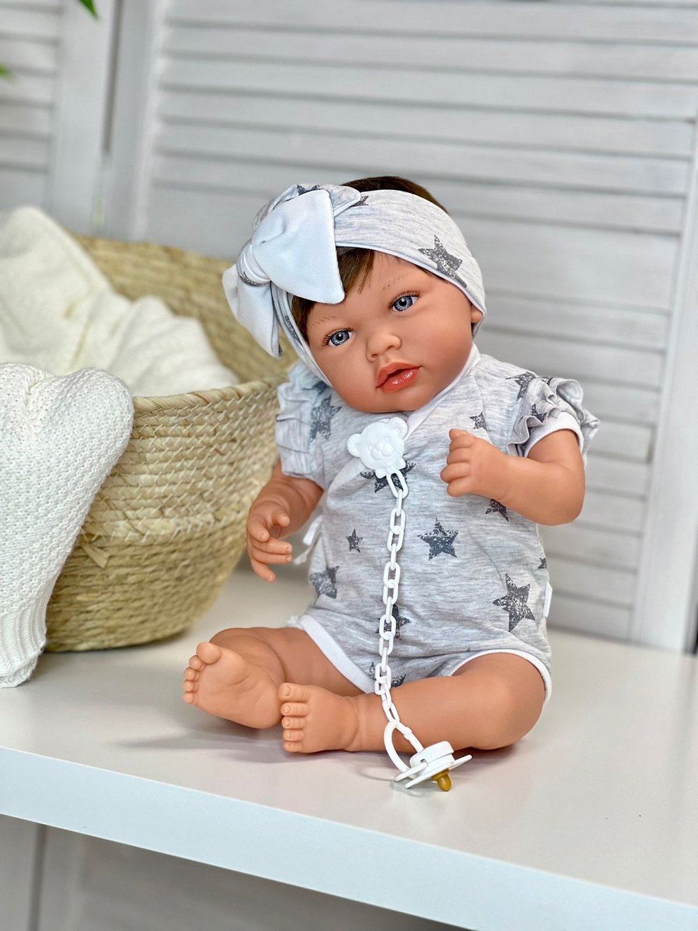 Кукла Marina and Pau 45 cм ANE мягконабивная с пледом в пакете (1240K)