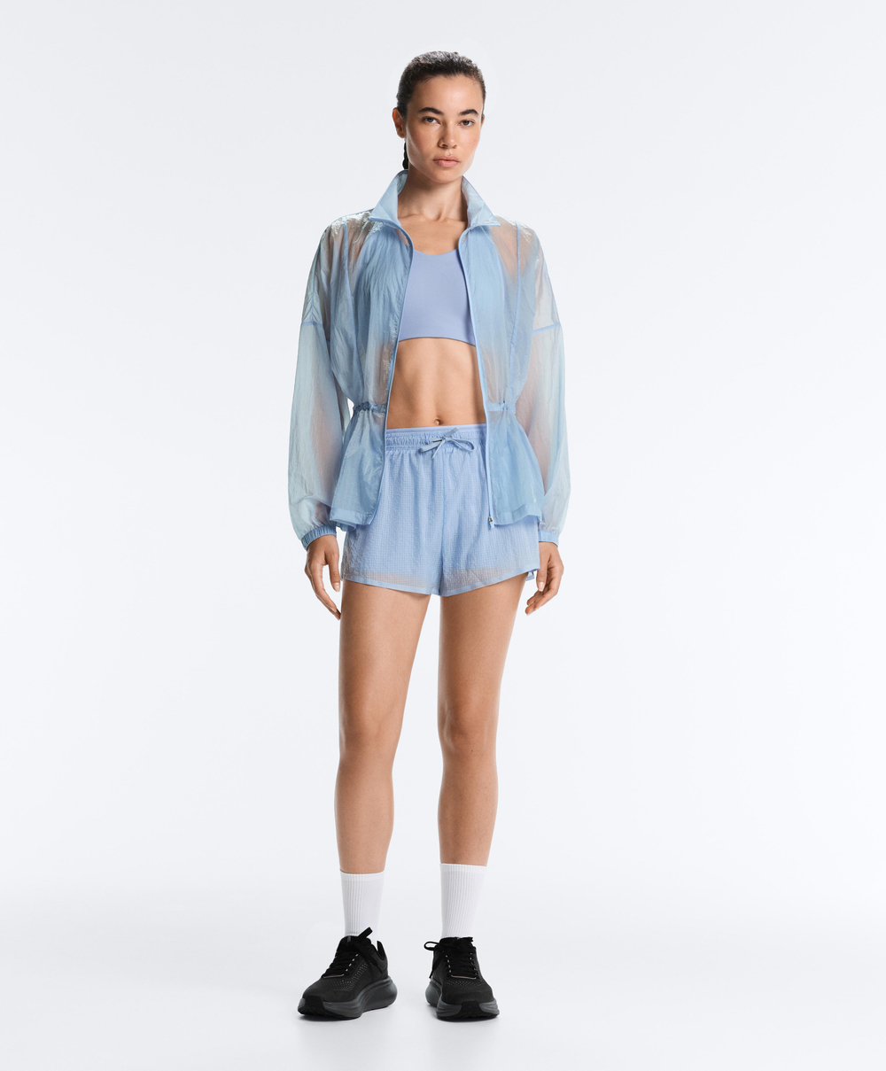 Oysho Кроп-топ Compressive, сине-серый