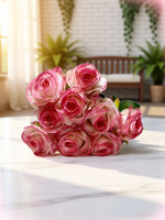 Искусственные цветы, желтые подсолнухи / Высота 44 см. 9 стебелей 9 бутонов/